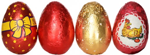 Vajíčko 25g MIX - sáček (4x25g) - mléčná čokoláda 41%